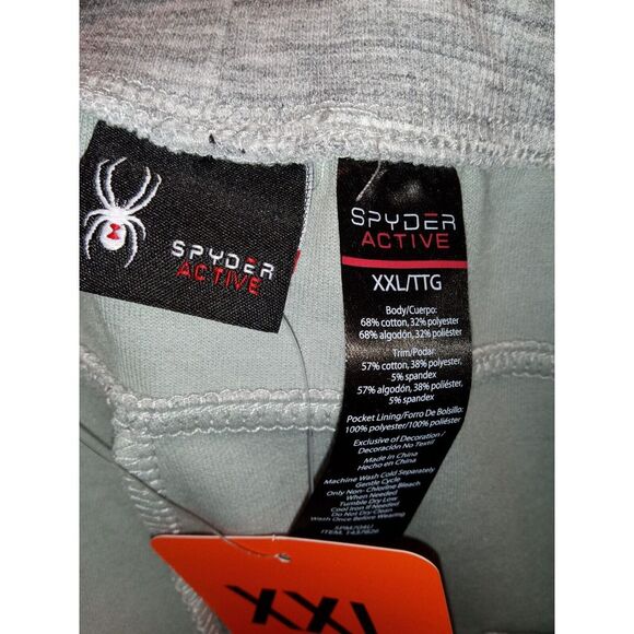 Spyder Active Men's Performance Tapered Leg Jogger Pants, Burnt Charcoal, 2XL - Picture 11 of 13